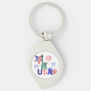 USA KEY RING