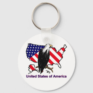 USA KEY RING