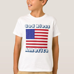 USA Kids T-shirt-god bless america T-Shirt