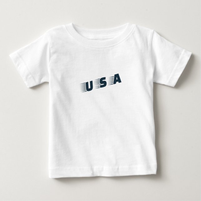 USA Kids' T-Shirt – Patriotic & Playful Style (Front)