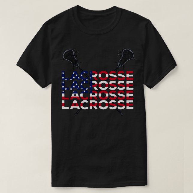 USA Lacrosse 1 T-Shirt (Design Front)