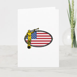 USA LDS Mission Oval at Label Card