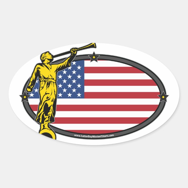 USA LDS Mission Oval no Label (Front)