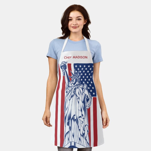 USA Liberty custom name Apron (Worn)