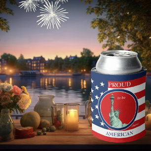 USA Liberty Freedom Independence Can Cooler