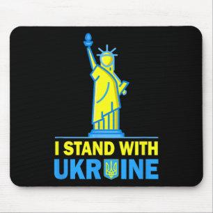 Usa Liberty Ukraine Shirt I Stand With Ukraine Ukr Mouse Pad