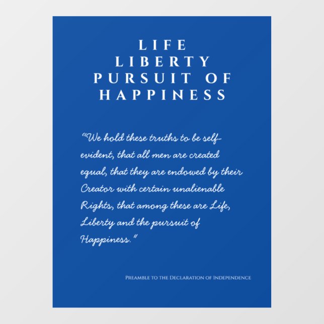 USA: Life, Liberty & Pursuit of Happiness Window C (Sheet)