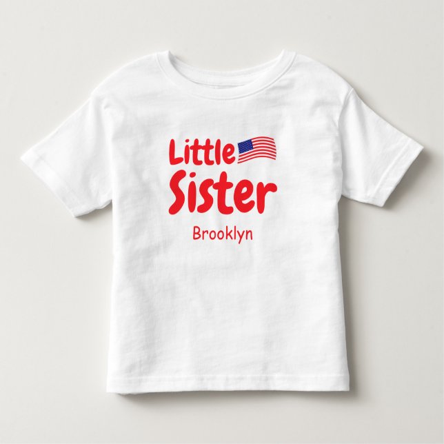 USA Little Sister T-Shirt (Front)