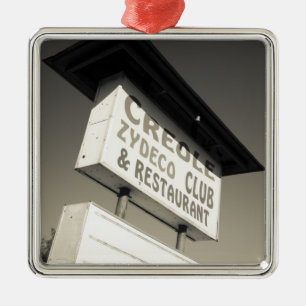USA, Louisiana, Henderson. Creole Zydeco Music Metal Ornament