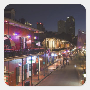 USA, Louisiana, New Orleans. French Quarter, Square Sticker