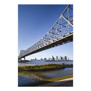 USA, Louisiana, New Orleans. Skyline from the 2 Photo Print