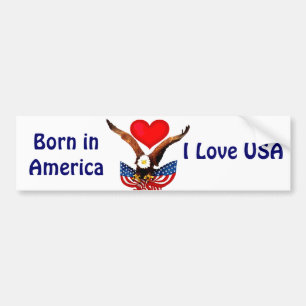 USA Love_ Bumper Sticker