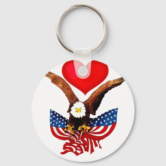 USA Love_ Key Ring (Front)