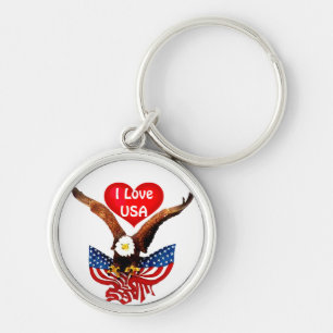 USA Love_ Key Ring