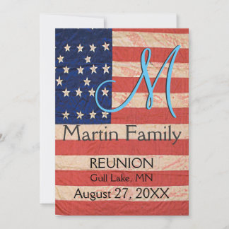 USA Loving Reunion Fab Colourful  Invitation
