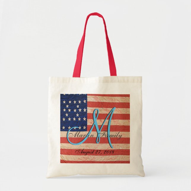 USA Loving Reunion Fab Colourful Tote Bag (Front)