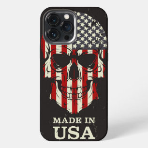 USA Made in the USA Skull iPhone Case Mate
