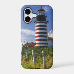USA, Maine, Lubec. West Quoddy Head Lighthouse