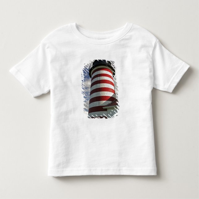 USA, Maine, Lubec. West Quoddy Head LIghthouse Toddler T-Shirt (Front)