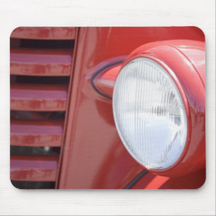 USA, Maine, Owl's Head. Headlight and partial Mouse Pad