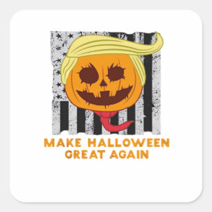Usa Make Halloween Great Again Funny Classic Square Sticker