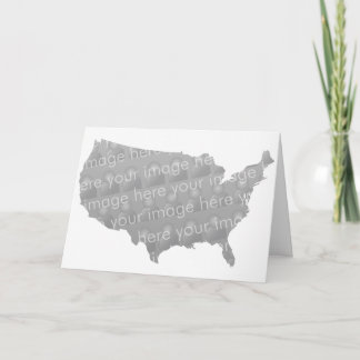 USA Map Card Design