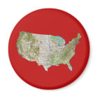 USA Map Magnet