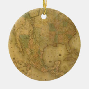 USA Map Ornament