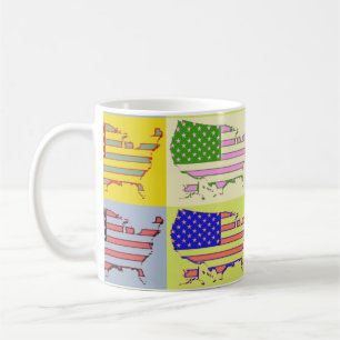 USA Map - Pop Coffee Mug