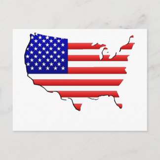 usa map postcard