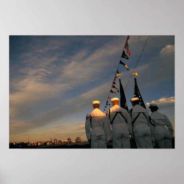 USA, Massachusettes, Boston. US Navy Colour Poster (Front)