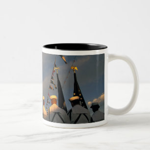 USA, Massachusettes, Boston. US Navy Colour Two-Tone Coffee Mug
