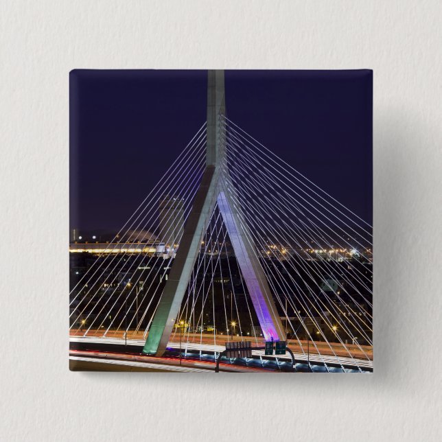 USA, Massachusetts, Boston. Leonard Zakim 15 Cm Square Badge (Front)
