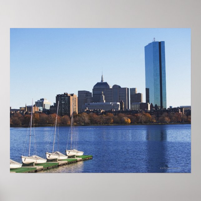 USA, Massachusetts, Boston skyline Poster (Front)