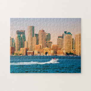 USA, Massachusetts. Boston Waterfront Panorama Jigsaw Puzzle