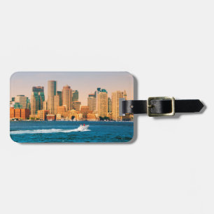 USA, Massachusetts. Boston Waterfront Panorama Luggage Tag