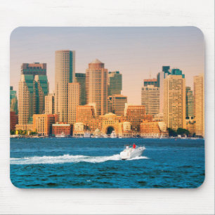 USA, Massachusetts. Boston Waterfront Panorama Mouse Pad