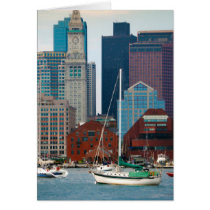 USA, Massachusetts. Boston Waterfront Skyline
