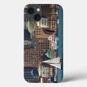 USA, Massachusetts. Boston Waterfront Skyline 2 iPhone 13 Case
