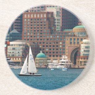 USA, Massachusetts. Boston Waterfront Skyline 2 Coaster