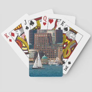 USA, Massachusetts. Boston Waterfront Skyline 2 Playing Cards