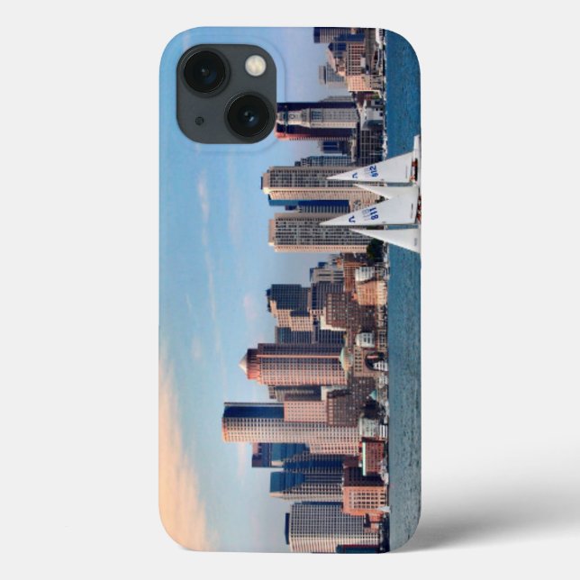 USA, Massachusetts. Boston Waterfront Skyline 3 Case-Mate iPhone Case (Back)