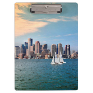 USA, Massachusetts. Boston Waterfront Skyline 3 Clipboard
