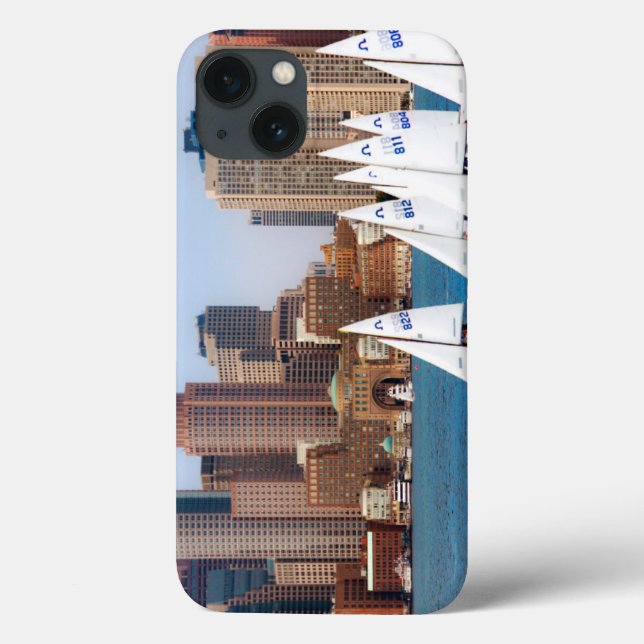 USA, Massachusetts. Boston Waterfront Skyline 4 Case-Mate iPhone Case (Back)