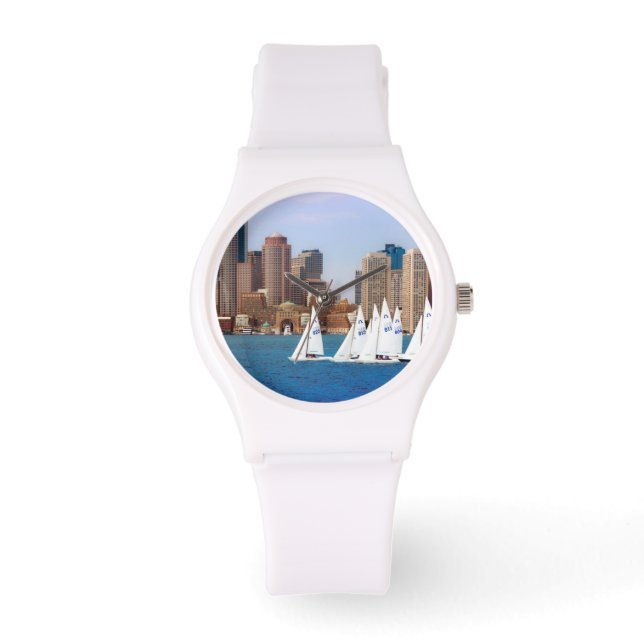 USA, Massachusetts. Boston Waterfront Skyline 4 Watch (Front)