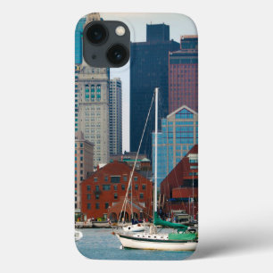 USA, Massachusetts. Boston Waterfront Skyline iPhone 13 Case