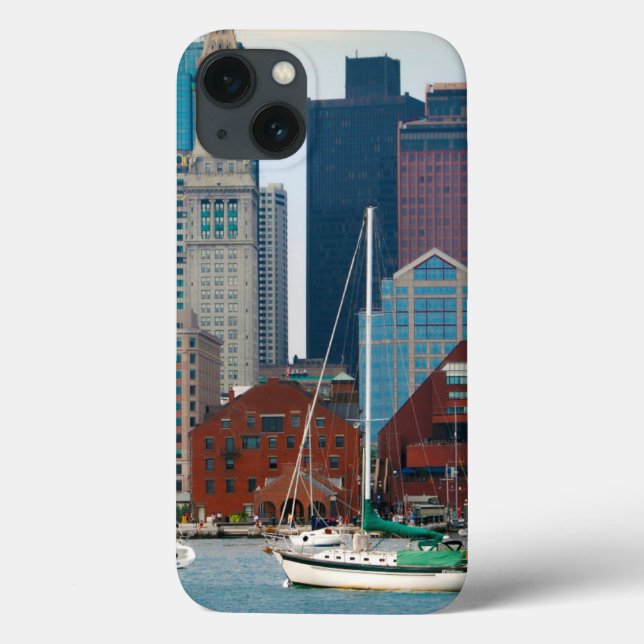 USA, Massachusetts. Boston Waterfront Skyline Case-Mate iPhone Case (Back)