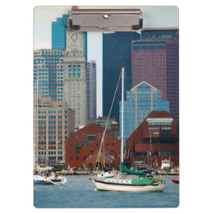 USA, Massachusetts. Boston Waterfront Skyline Clipboard