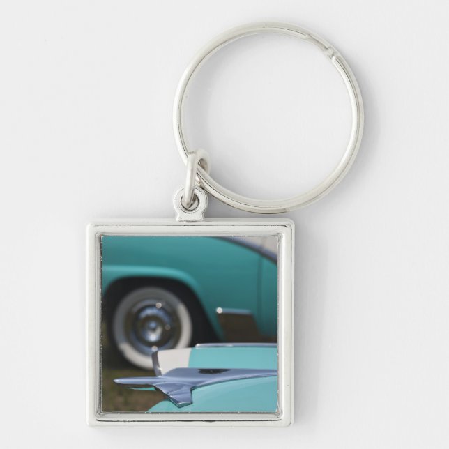 USA, Massachusetts, Gloucester. 1950s-era Ford Key Ring (Front)