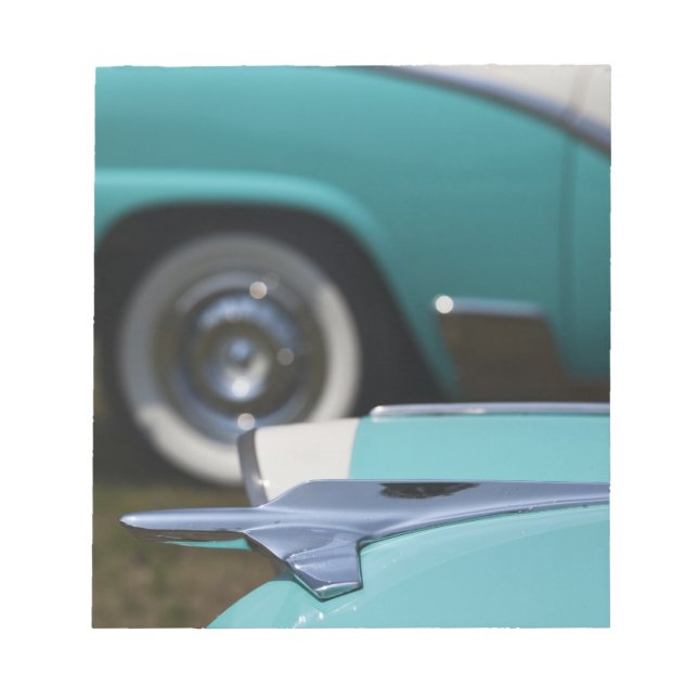 USA, Massachusetts, Gloucester. 1950s-era Ford Notepad (Front)